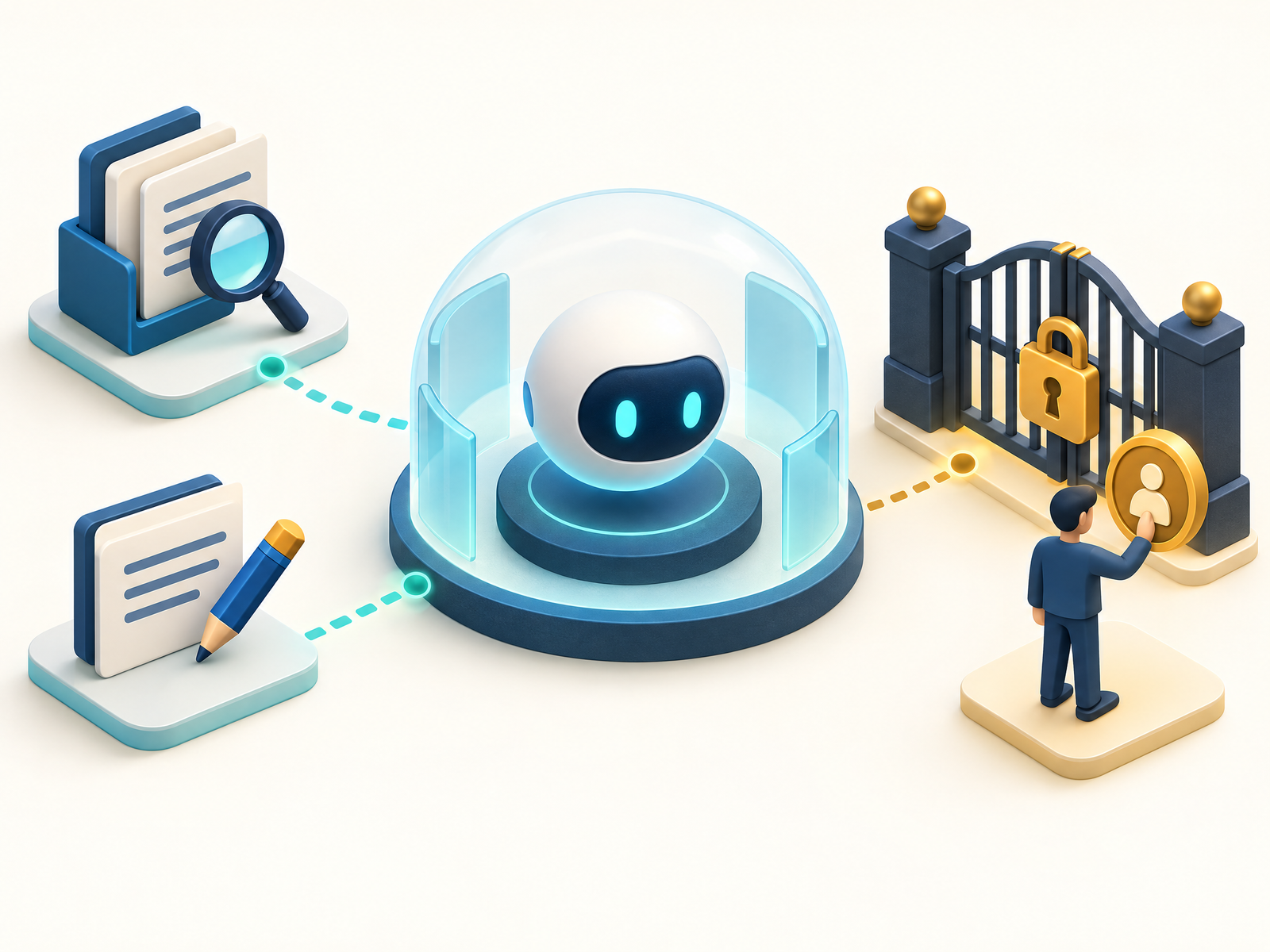 AI 代理以最小權限連接文件、郵件與 API 工具