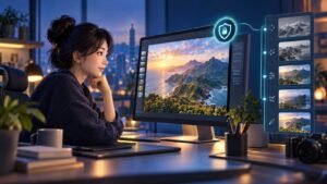 創作者檢視 AI 圖片的 C2PA 內容憑證與來源紀錄