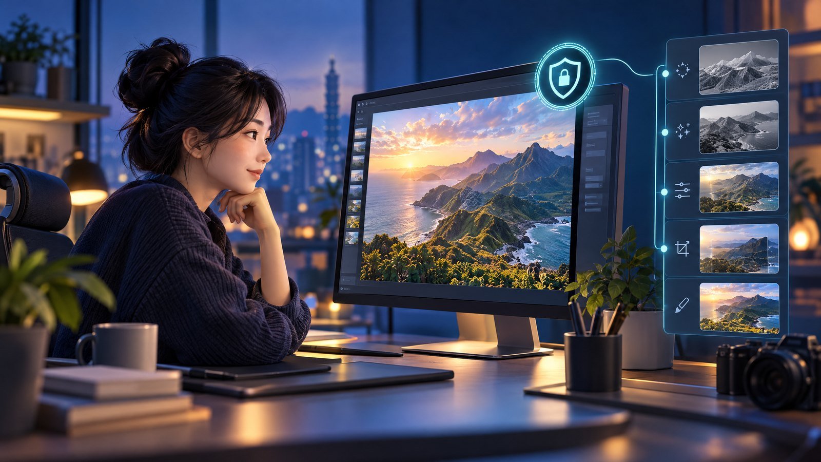 創作者檢視 AI 圖片的 C2PA 內容憑證與來源紀錄